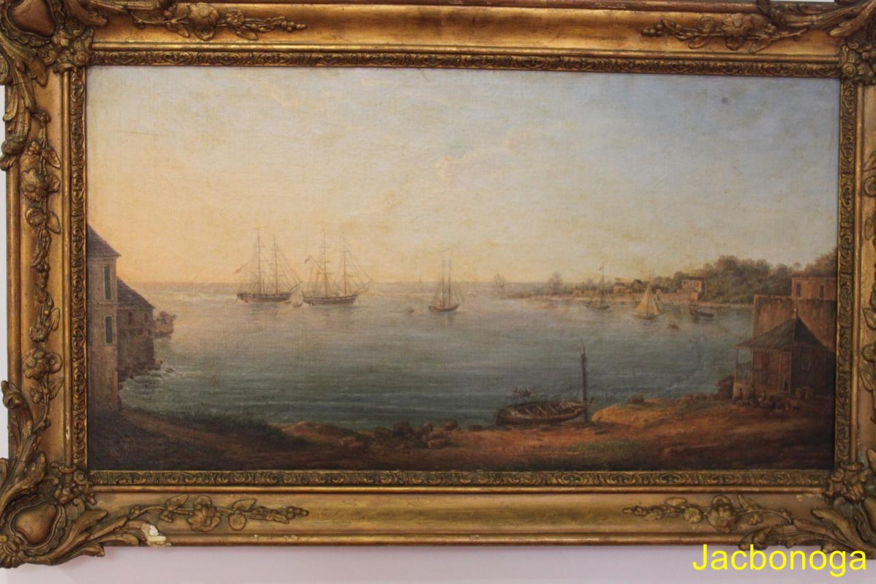 peinture du port du Moule